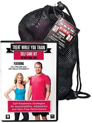 Tune Up Fitness Treat While You Train Kit with Jill Miller and Kelly Starrett, 2 DVD Set and Full Roll Model Self Massage Therapy Ball Set, Improve Mobility, Myofascial Release, Trigger Point Therapy