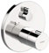 Hansa 88619045 Brausebatterie / Thermostat-Batterie | mit integrierter keramischer Mengenregulierung, Sicherheitssperre bie 38°C, Schalldämpfer | Durchflussmenge: 24 l/min bei 3 bar
