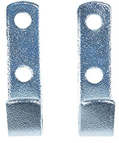 Masidef member of the würth group DY270661 Gancio piatto da parete in acciaio zincato 20x65 mm. max 2 pz, 65 x 20 mm (170 kg)