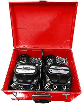 Mode Manual Hand Lifting Chain Block Hoist 2 Pieces 2TON 4400LBS Capacity with 30ft. Chain¡­