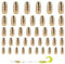 SUPERFINDINGS 52Stk 5 Größen Fischen Messing Bullet Sinkers Gewichte Kit Golden Drop Shot Gewicht Sinker Sortiert Für Texas Rig Und Carolina Rig