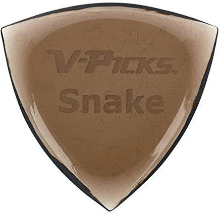 V-Picks™ »SNAKE POINTED - GUITAR PICK« Plektren für Gitarre - 4.0mm - Farbe: Smokey Mountain