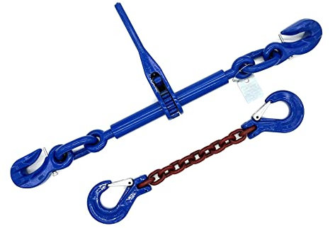 Cadena de Amarre de Grado 10, 2 Partes, 8 mm, 6 m, Color marrón Rojizo