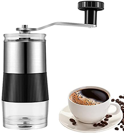 Rianpesn Manual del Molinillo del café - Molinillo café Manual Manual,Molinillo café, Molinillo café con manivela Manual con Mango Acero Inoxidable y cajón Captura