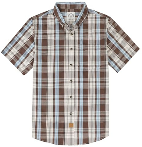 Dubinik® Camicia Uomo Maniche Corte Estiva Manica Corta Casual Worker Cowboy Leggera Camicia Maniche Corte Uomo Regular Fit