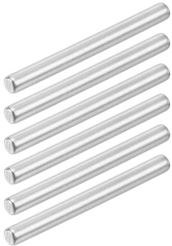 sourcing map 50Pcs 4mm x 40mm Dowel Pins 304 Stainless Steel Support Shelves Pegs Fasten Elements Assortment Kit, Silver
