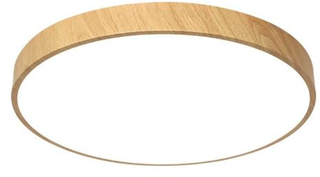 YGZPALH Lámpara De Techo Empotrada Moderna, Redonda, Cercana Al Techo, 3000K-6500K, 3CCT, con Efecto Madera Sintética, Lámpara De Techo LED Minimalista para Dormitorio, Cocina, Pasillo Y Lavadero.