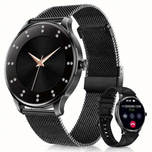 WalkerFit Montre Connectée Femme avec Appel Bluetooth 1.43 Smartwatch
