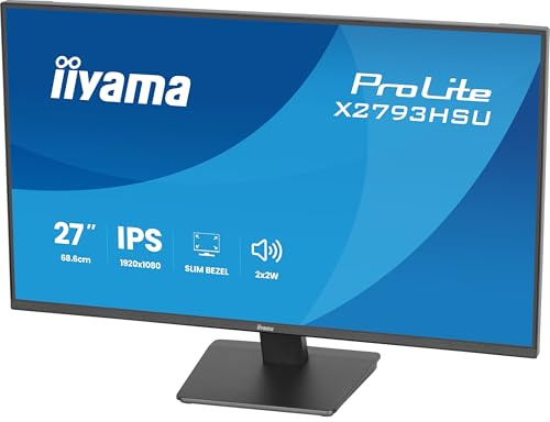 iiyama X2793HSU-B1-27, IPS, 1920 x 1080/120 Hz, USB Hub,1H1DP