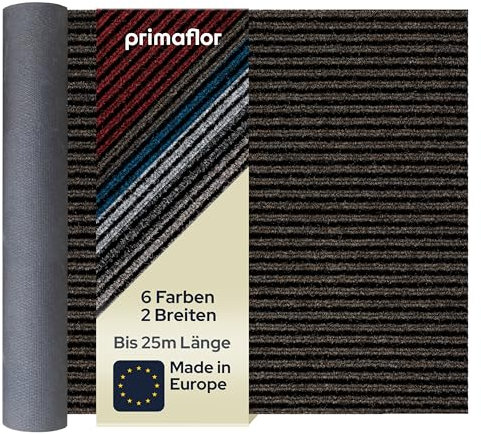 Primaflor Sauberlauf nach Maß - Magnum, Braun, 1,00m x 1,00m, Rutschfester Schmutzfangläufer Meterware, Robuster Küchenläufer, Zuschneidbarer Teppichläufer, Eingangsmatte für Flur und Windfang