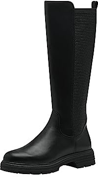 Tamaris Damen Stiefel Leder schwarz 38