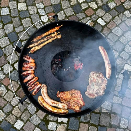 60er Feuerplatte - 4mm stark - made in Germany - für alle 60er Kugelgrills (59 cm) - Grillplatte für Kugelgrill
