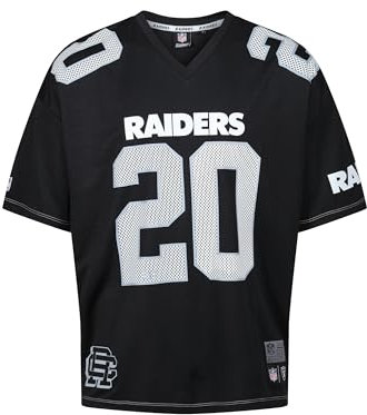 Recovered - NFL - Las Vegas Raiders Est 20 Mesh Oversized Top Black XL