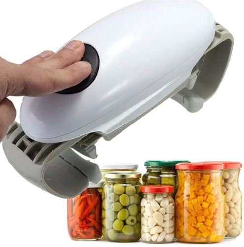 Elektrisk burköppnare Automatisk burköppnare Elektrisk Handsfree Enkel burköppnare Restaurang Automatisk burköppnare Restaurang Burköppnare för svaga händer,Black