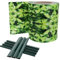 UISEBRT Bandes brise-vue en PVC pour panneaux à double fil, 35 m x 19 cm, clôture double fil, film de clôture opaque avec 20 clips de fixation, film brise-vue pour clôture de jardin et balcon, petites