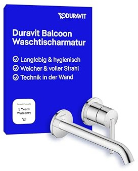 Duravit Balcoon - Rubinetto per lavabo, a incasso, cromato