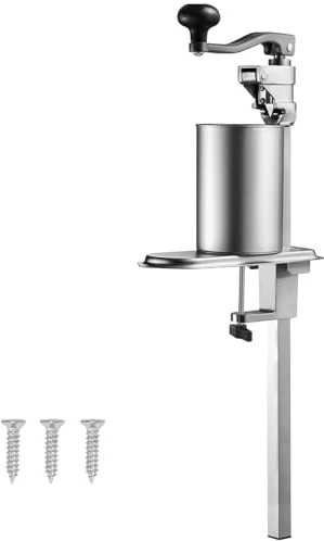 VEVOR Apriscatole Commerciale, Apriscatole Manuale in Acciaio da Tavolo per Lattine Alte Fino a 40 cm, Regolabile in Altezza con Viti e Morsetto da Tavolo, per Ristoranti e Hotel, 253 x 113 x 853 mm