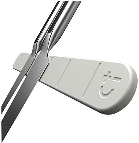 Kniv, magnetlist/magnetisk knivhållare, knivlist, mjuk touch – 30 cm, för 5 knivar, ger tillräckligt med utrymme för att fästa 5 knivar, färg: vit