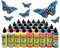 Window Color 30 Farben MEGA-Set/Fenstermalfarbe Fensterbild Malfarbe Glasfarbe