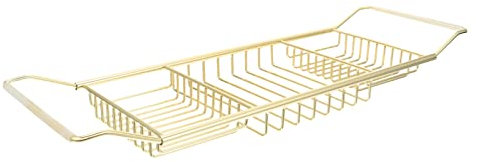 TOPBATHY Estante De La Bañera sobre El Carrito De La Bañera Repisa Extensible para Bañera Soporte para Vino En La Bañera Soporte De Vino De Bañera Libro Acero Inoxidable Tocador Candelero