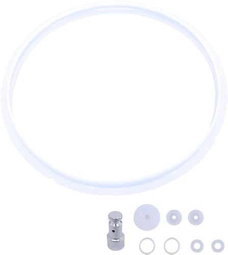 9Pcs Universal Pressure Cooker Silicone Sealing Ring Rubber Gasket Replacement Floater and Sealer For Power Pressure Cookers (5-6 Quart (5-6L))