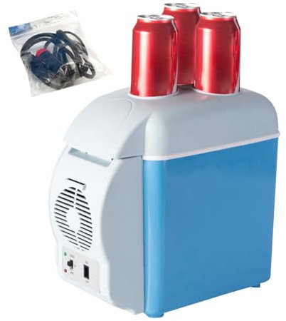 Elektrisch isolierter Reisekoffer, elektrische Kühlbox, Camping-Kühlschrank, 12 V Gleichspannung, 7,5 l, leise, Doppel- , tragbare Isolierbox für Schlafzimmer, , Küche, Camping