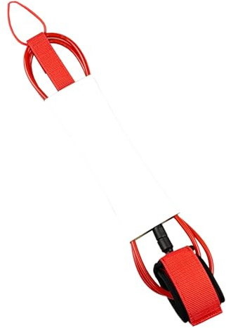 Generisk Pro Surf Leash Cord – förstärkt kortbräda extremt hållbar 7 mm Surf Leash, 1,8 m, lätt och bekväm, benrem | högkvalitativt bälte för surfing, träning, vattensporter och