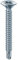 Mustad: 500 viti Drillex® Autoperforanti, Testa Svasata Piana, 3.5x25 mm, Zincate Bianche