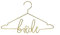 Miss Lovely Kleiderbügel Bride aus Metall in Gold/Hochzeits-Accessoires Braut Hochzeits-Deko Dekoration Brautkleid Zubehör Hochzeitszeremonie JGA Junggesellinnenabschied