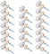Xinzistar 20 Sets Mirror Screws with Chrome Caps 16Mm Shower Screw Caps Chrome Decorative Cap Covers Brushed Mirror Nails Polished Stainless Steel Mirror Screws Cap Nail with Washers