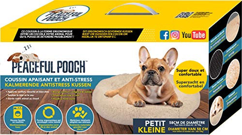 PEACEFUL POOCH Kuscheliges Hundebett für Hunde und Katzen COMFY01S