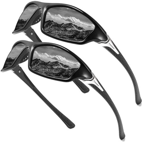 Perfectmiaoxuan Fahrradbrille Polarisierte Sonnenbrille Herren Damen, Vintage Elegant Brillengestell Klassisch, HD-Pilotobjektive,Golf Fahren Angeln Reisebrille Outdoor-Sportarten Mode Sonnenbrille