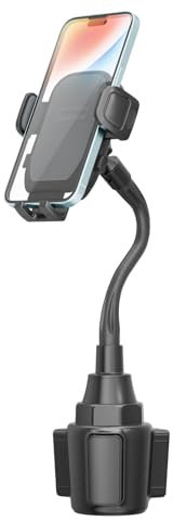 ANCHOM Cup Phone Holder for Car, Upgraded Car Phone Mount with Expandable Base, Compatible with iPhone Samsung All 4.0-7.0 inches Phones