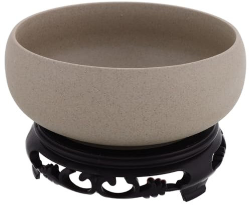 TOPBATHY Pot De Fleurs en Porcelaine Bleue pour IntéRieur Bol De Lotus en CéRamique sans Trou pour Plantes Aquatiques Grand Pot DéCoratif pour Maison Et Espace De Vie