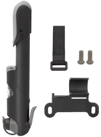 Tidevib Pompe à vélo portable avec jauge d'air pour valve Presta – 120 PSI Mini cadre Pompe à main pour vélo, vélo électrique, poussette, fauteuil roulant, ballons de sport