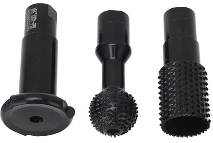 Sxhlseller Juego de Fresas para Tallar Madera, Fresa Giratoria de Esfera Duradera para Amoladora Angular Tipo 100, Herramienta de Ranurado de Molienda Giratoria para Proyectos de Carpintería, 3