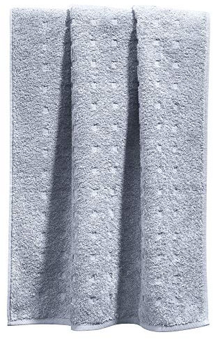 Möve Handtuch Quadretti Walk-Frottier Silber Größe 50x100 cm