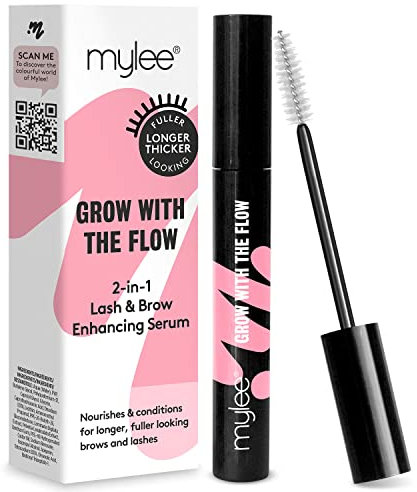 Mylee Enhancing Eyelash Serum for Lashes and Brows - Natural Fuller Thicker Lashes Eyebrows - Strengthening Lengthening Sparse Hairs Rapid Growth Lash Lift - Grow 1mm in 1 Month - Cruelty Free Vegan