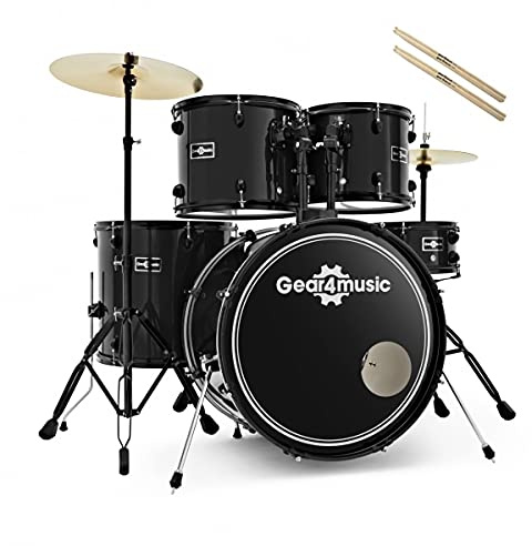 Akustisches Schlagzeug Komplett Set BDK1 von Gear4music Erwachsene Anfänger