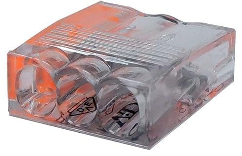 ViD® VDE VC03 Verbindungsklemmen/Steckklemmen Ø0,5-2,5 mm² 3-polig, orange 100 Stück