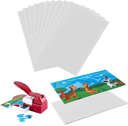 Lot de 10 mousses adhésives pour machine à découper des puzzles, des puzzles, des autocollants spéciaux pour coller des photos, des affiches, des puzzles de 10,2 x 15,2 cm