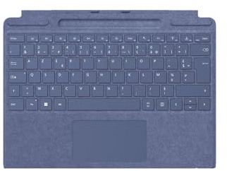 Microsoft Surface Clavier Signature Keyboard, Bleu Saphir, Compatible Surface Pro 8, Pro 9 et Pro X (Clavier AZERTY)