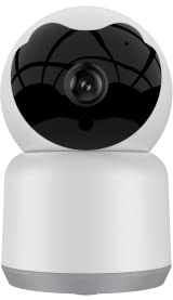 Bawofu Hemsäkerhetskamera, Tuya 3 MP smart kamera för inomhus pan-lutning för baby och husdjur med rörelsespårning, 2-vägs ljud, IR nattvision, siren, kompatibel med Alexa & Google Home, 2,4 GHz WiFi