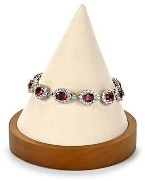 Papten Armband Halter aus Holz, Armband Ständer Schmuckständer Armreif Schmuck Display (Beige)