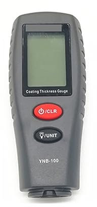 Medidor Espesor Pintura, Medidor de espesor de recubrimiento Mini Digital 10ps, medidor de espesor de pintura de coche, probador de espesor de pintura con YNB-100 de retroiluminación(Without battery)