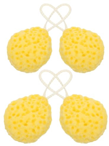 Yardwe 4pezzi Spugna Da Bagno Nido d Ape Morbida Scrubber Esfoliante Per Corpo e Doccia Articolo Da Viaggio Per Bagno Forma Schiuma Densa