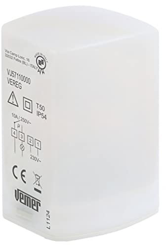 Vemer vj57110000 Applique murale avec interrupteur crépusculaire Gris clair