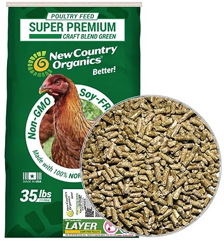 New Country Organics Soy-Free and Corn-Free Layer Pellets, 35 lbs