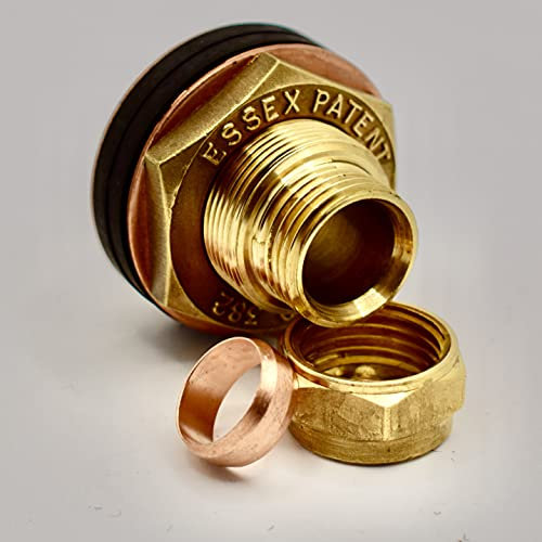 15mm Essex Flange Compression Fitting (CF1/R - EP) NO-Stop (for Dip Tube)