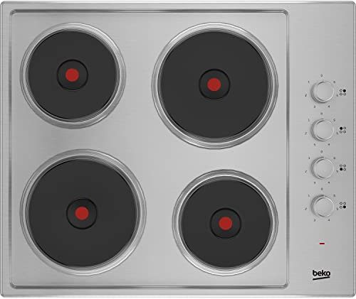 Beko 60cm Sealed Plate Electric Hob - Stainless Steel